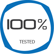 100% tested