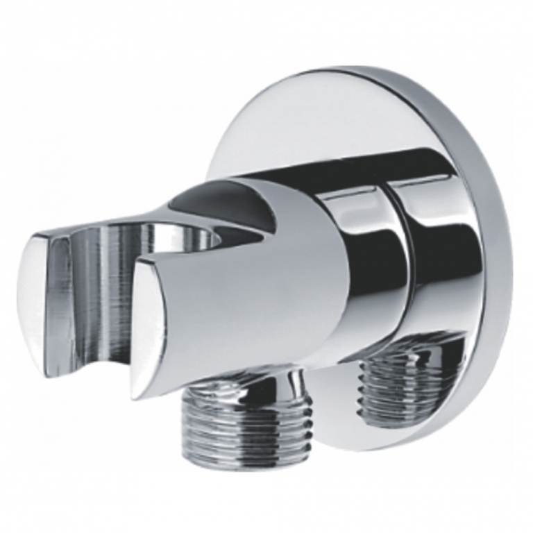 PRIKLJUČEK ZIDNI OKROGLI Z NOSILCEM 1/2MX1/2M MIB-M49